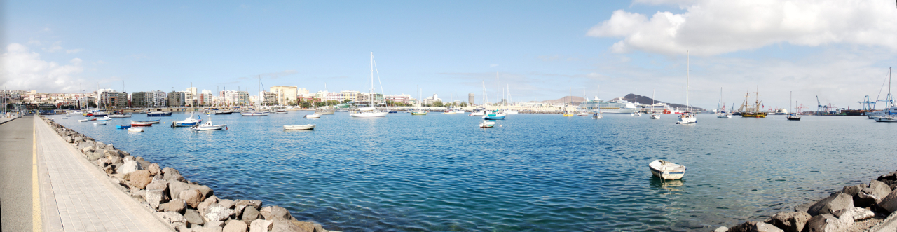 Panorámica desde el muelle deportivo....